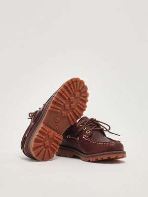 4. Mocassino bambino Authentic 3-Eye Classic Lug in pelle Marrone