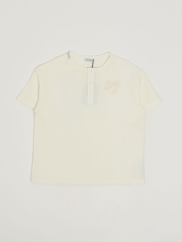 1. Kinder-T-Shirt aus Baumwolle Weiß Dolce e Gabbana l44s69fu628