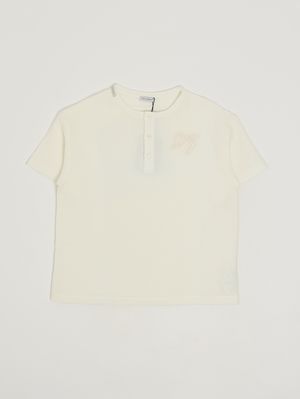 1. Kinder-T-Shirt aus Baumwolle Weiß