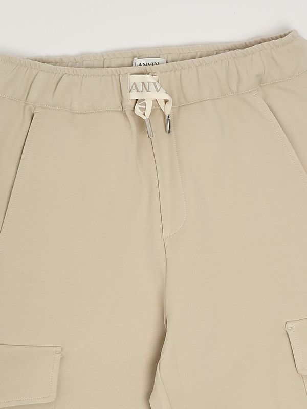3. Boys' stretch viscose blend Bermuda shorts Cream Lanvin zn30377