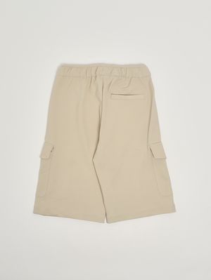 2. Boys' stretch viscose blend Bermuda shorts Cream