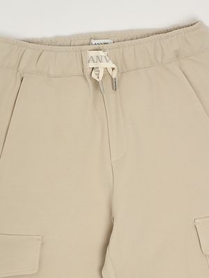 3. Boys' stretch viscose blend Bermuda shorts Cream