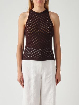 1. Top donna in maglia Caffe'