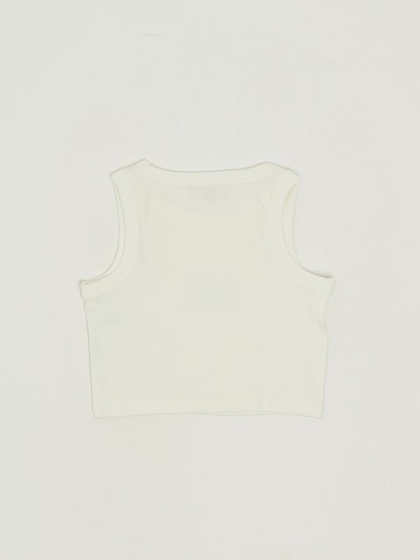 2. Top de niña de algodón elástico Blanco Michael Kors r30609