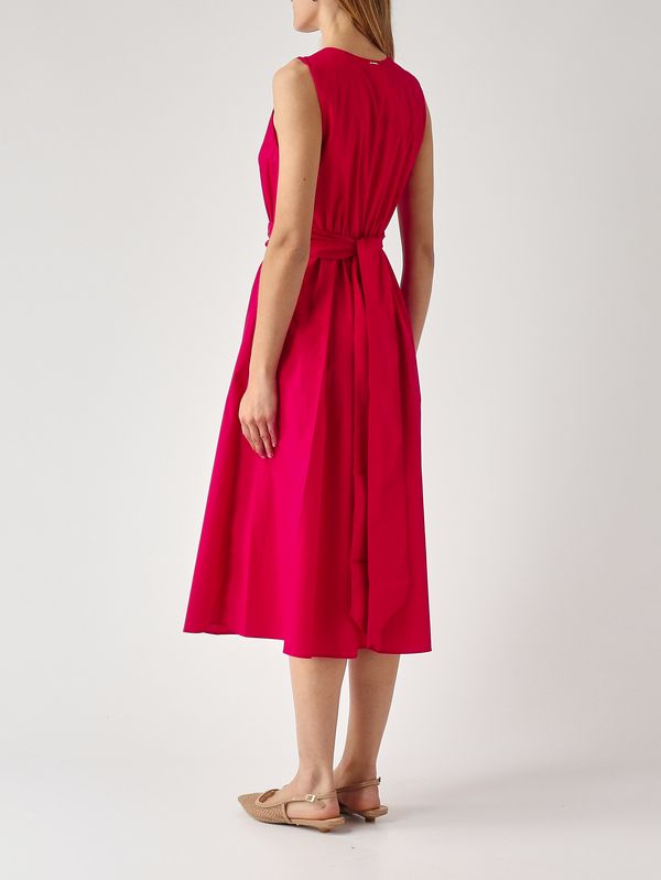 4. Damenkleid aus Stretch-Baumwolle Lippenstiftrot Twinset 261tt2161