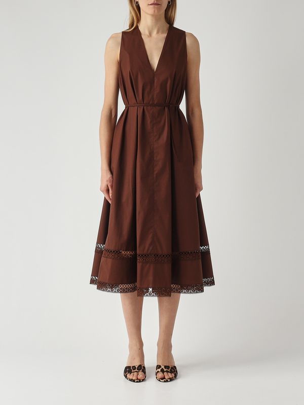 1. Women's stretch cotton dress Coffee Twinset 261tt2250