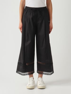 1. Pantalon femme en coton stretch Noir
