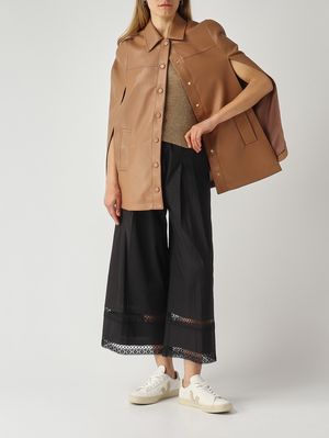 2. Pantalon femme en coton stretch Noir