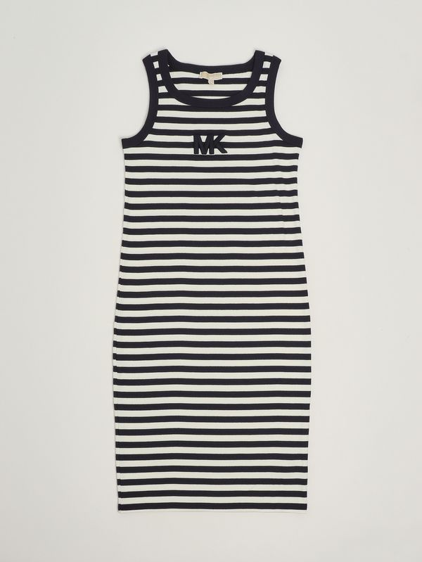 1. Abito bambina in cotone stretch Bianco-Blu Michael Kors zr30640