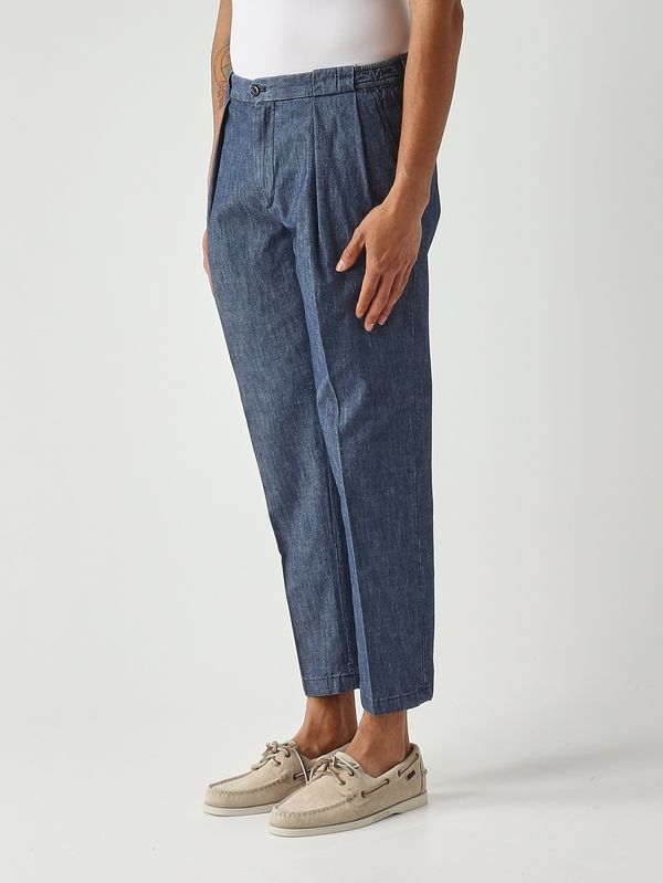 3. Pantalón de hombre PortobelloD de tejido vaquero de algodón. Azul marino Briglia portobellod30015941
