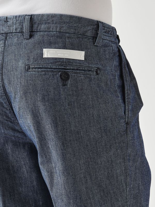 5. Pantalón de hombre PortobelloD de tejido vaquero de algodón. Azul marino Briglia portobellod30015941