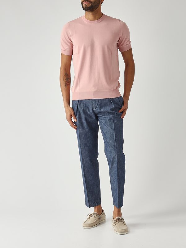 2. Pantalón de hombre PortobelloD de tejido vaquero de algodón. Azul marino Briglia portobellod30015941