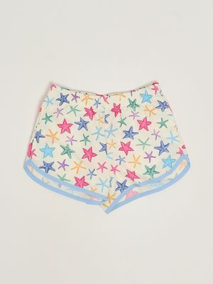 1. Girls' printed shorts White