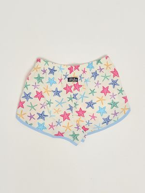 2. Girls' printed shorts White