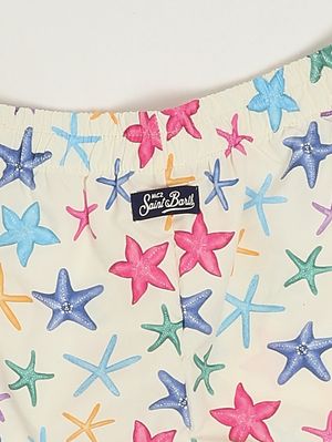 3. Girls' printed shorts White
