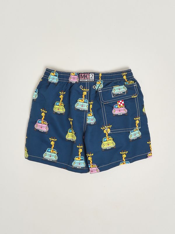 2. Short de bain Jean en tissu technique pour garçon Giraffe Driver 61 MC2 Saint Barth jea0001