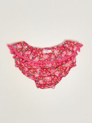 2. Couvre-couche en coton pour bébé fille Liberty Fuchsia