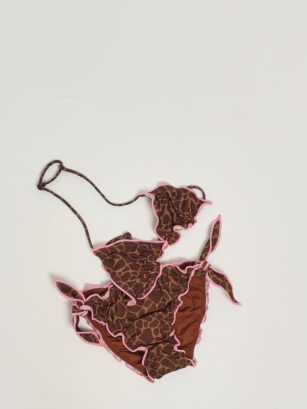 3. Traje de baño para niña Cris de tejido elástico Piel de jirafa 18 MC2 Saint Barth cris001
