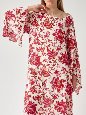 5. Vestido de mujer de viscosa Mantequilla de fresa