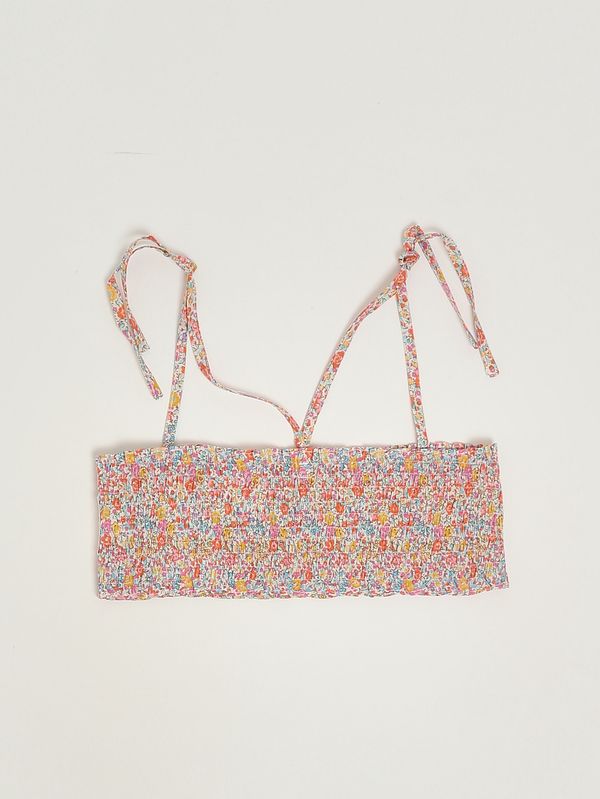 Top de algodón para niña Liberty Amarillo Pesciolino Rosso