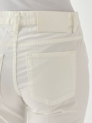 5. Damenhose aus Stretch-Baumwolle Optisches Weiß