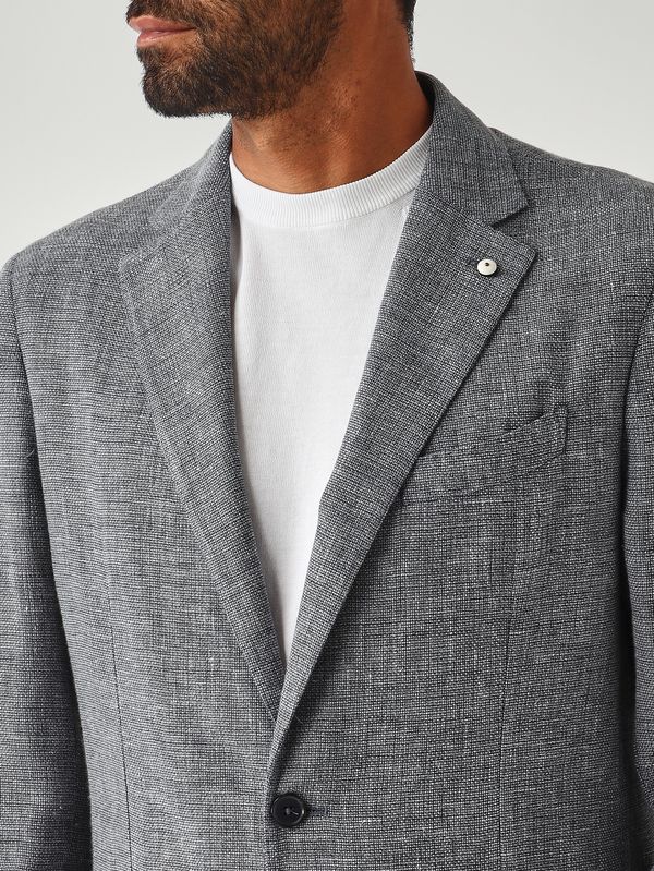 5. Men's wool and linen blend blazer Bluish-blue L.B.M. 1911 288765167