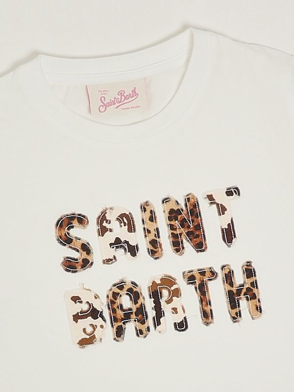 3. Elly girls' cotton T-shirt Sb 01 Animal Print Patch MC2 Saint Barth elly001