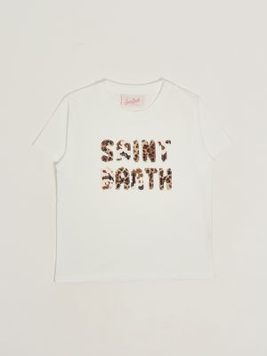1. Elly girls' cotton T-shirt Sb 01 Animal Print Patch