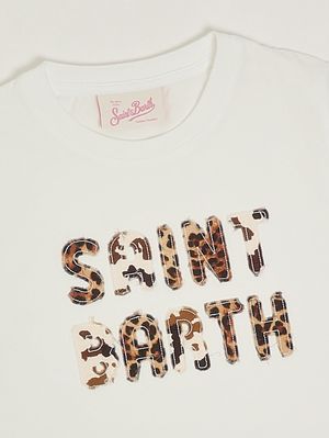 3. Elly girls' cotton T-shirt Sb 01 Animal Print Patch