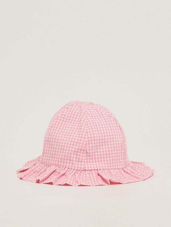 1. Gorro de algodón para recién nacido Vichy rosa Pesciolino Rosso cp-patch