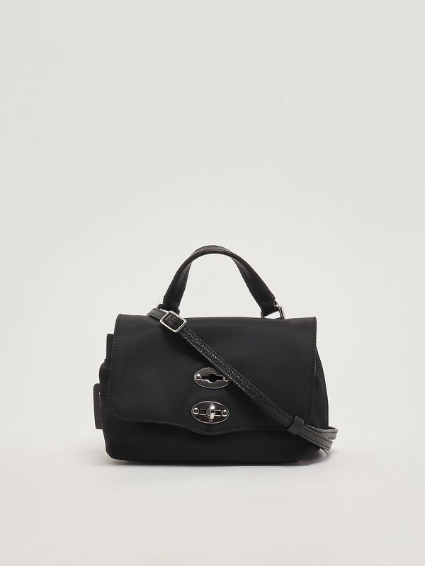 3. Women's Postina Baby Rimboccata Tokyo bag in nylon and leather Belgian Black Zanellato 0680102000000 b