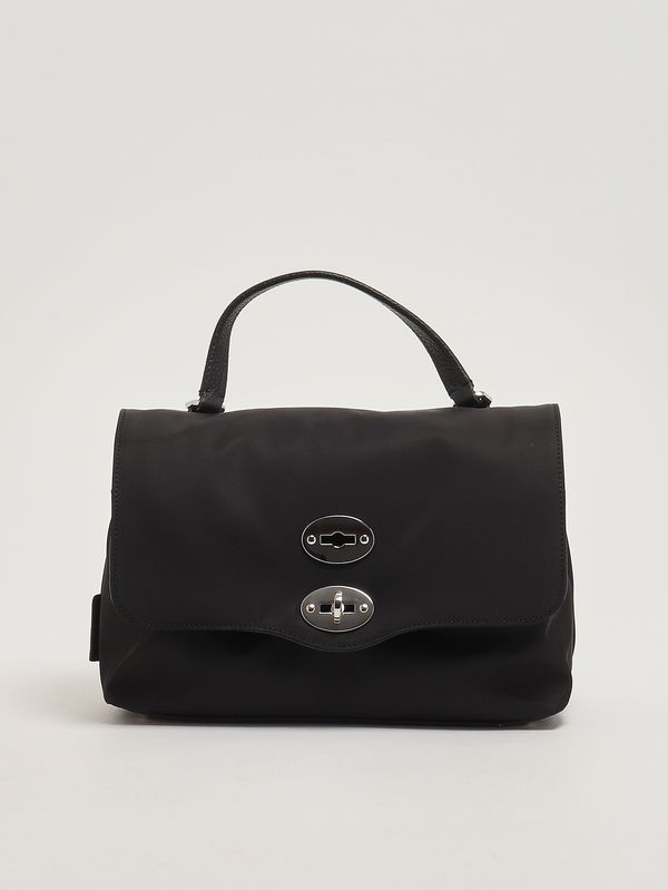 1. Borsa donna Postina S Rimboccata Tokyo S in nylon e pelle Black Belga Zanellato 0680102000000 s