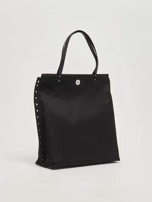 2. Borsa donna A' Spasso Rimboccata Tokyo in nylon e pelle Black Belga