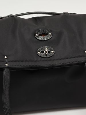 6. Borsa donna A' Spasso Rimboccata Tokyo in nylon e pelle Black Belga