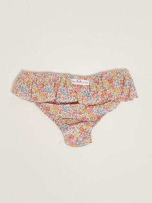 2. Costume bambina in cotone Liberty Giallo