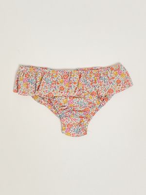 1. Costume bambina in cotone Liberty Giallo