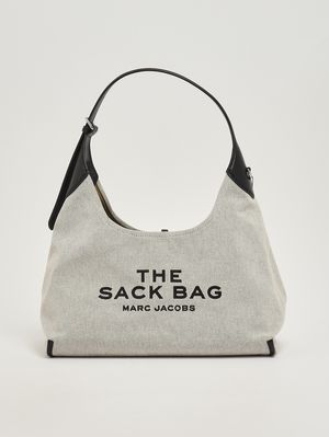 1. Women's The Belted Sack Bag in cotton Ivory-Black