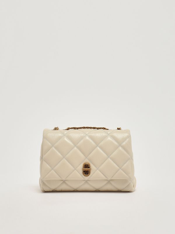 Sac à main femme The Quilted Slim Dual en cuir Blanc Nuage Marc Jacobs