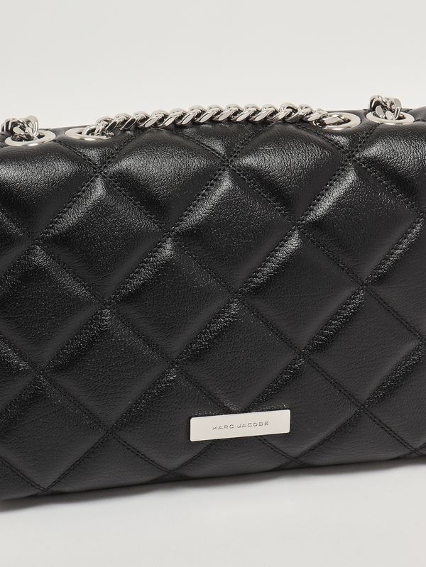 6. Sac à main femme The Quilted Slim Dual en cuir Noir Marc Jacobs 2s6hsh023h01