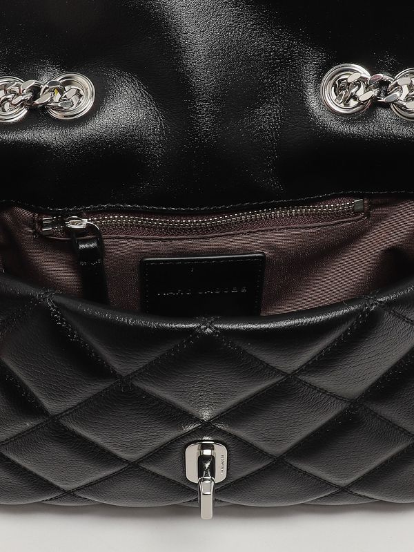 5. Sac à main femme The Quilted Slim Dual en cuir Noir Marc Jacobs 2s6hsh023h01