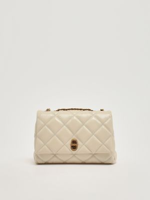 1. Bolso de mujer The Quilted Slim Dual de piel Blanco Nube