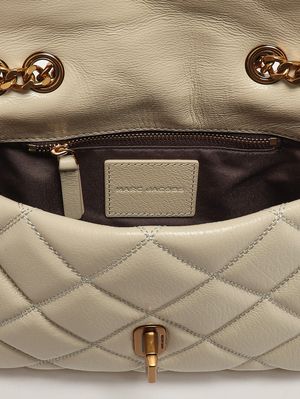 5. Bolso de mujer The Quilted Slim Dual de piel Blanco Nube