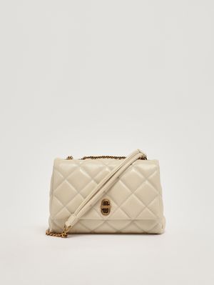 4. Bolso de mujer The Quilted Slim Dual de piel Blanco Nube