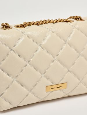 6. Bolso de mujer The Quilted Slim Dual de piel Blanco Nube