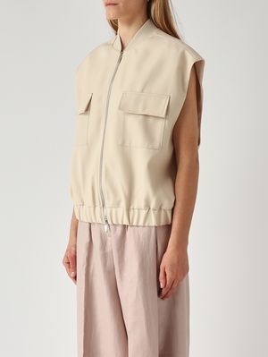 3. Koral women's wool vest Ivory