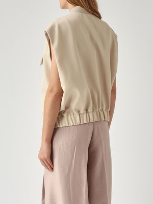 4. Koral women's wool vest Ivory