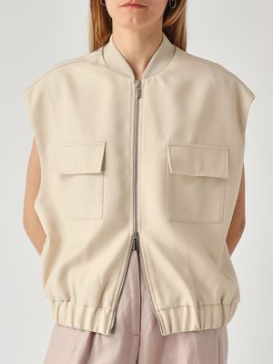 5. Koral women's wool vest Ivory