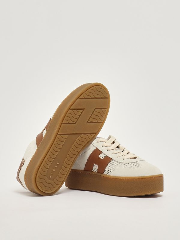 4. Zapatillas Cool H698 de piel para mujer Cuero de mantequilla Hogan hxw6980fy60uxh