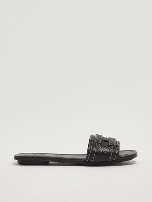 1. Women's H685 leather sandal Black