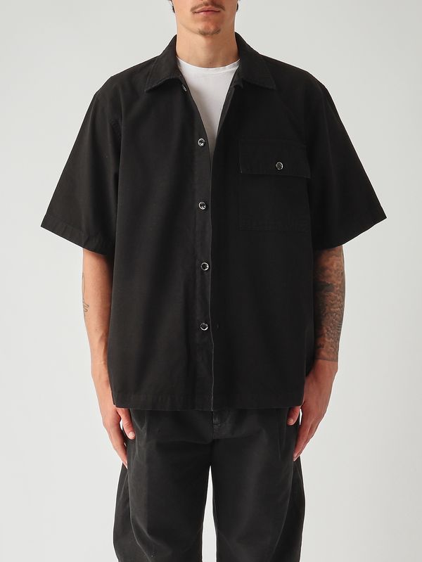 Sobrecamisa Max para hombre de algodón Negro Nine in the morning